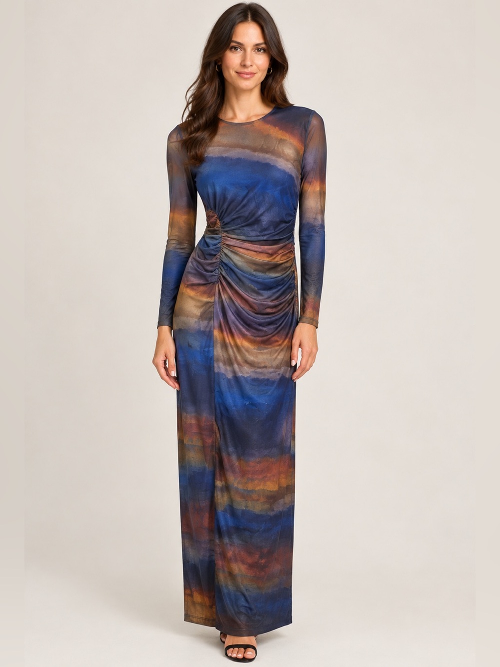 HALFHEART Y2K Fairy Grunge Ombré Long Sleeve Maxi Dress Size Small Whimsigoth